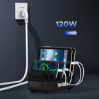 Orico DUK-10P-V1 išmanioji įkrovimo stotelė 10 x USB-A - juoda -- Cell phone chargers
