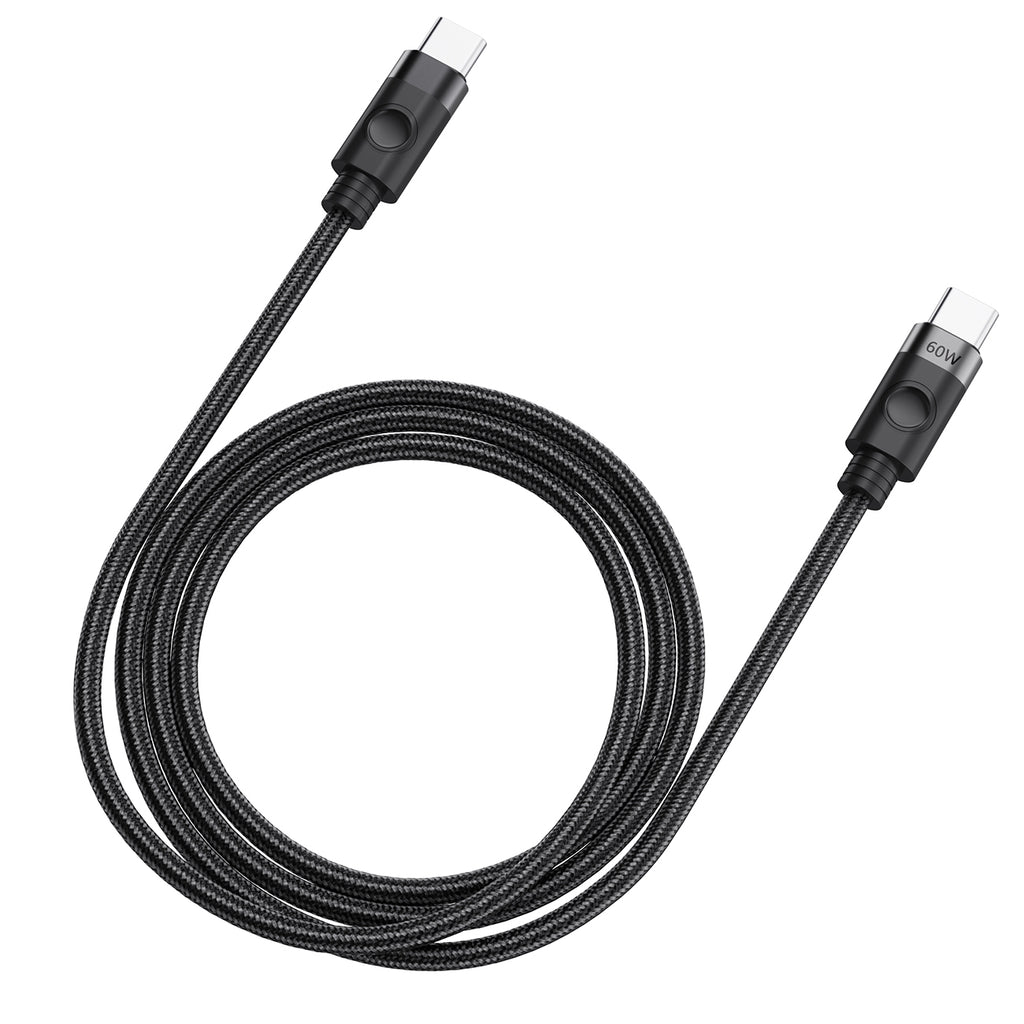 Orico CDX 60W 3A Power Delivery USB-C - USB-C 1m laidas - juodas -- Cell phone cables