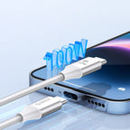 Orico CDX 100W 5A Power Delivery USB-C - USB-C 1m laidas - baltas
