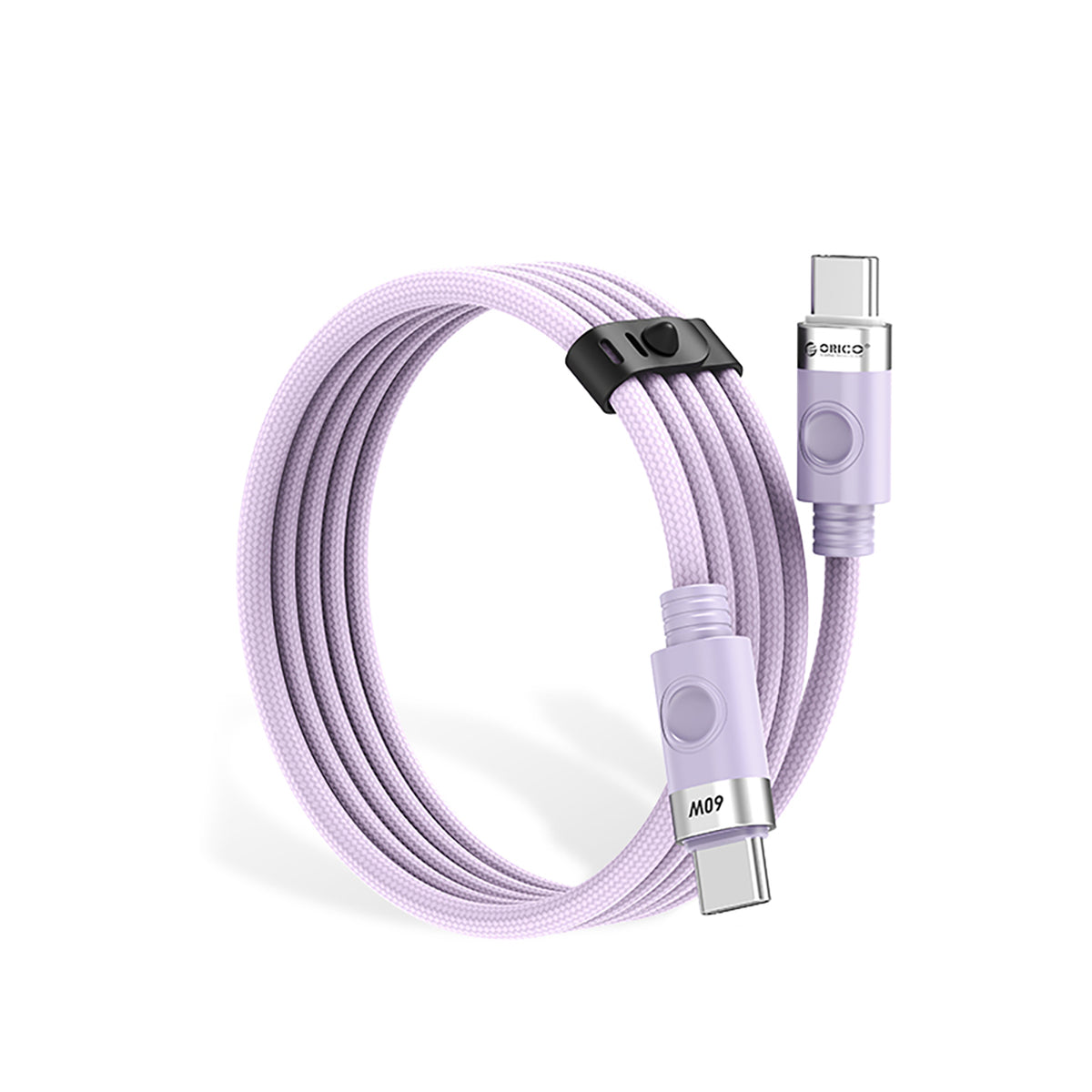 Orico CDX 60W 3A Power Delivery USB-C - USB-C 1m laidas - violetinis -- Cell phone cables