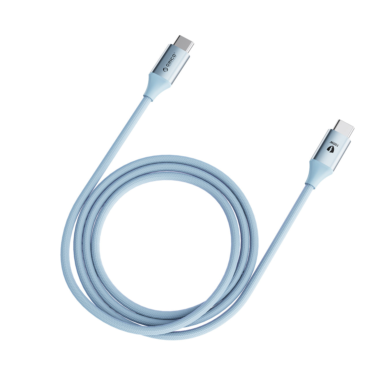 Orico CDX 100W 5A Power Delivery USB-C - USB-C laidas 1m - mėlynas