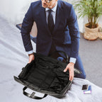 Wozinsky Premium kostiumo kelioninis krepšys su drėgna kišenele (45L) - Juodas -- Laptop Bags