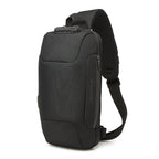Wozinsky Premium vienos petnešos apsauginė miesto kuprinė su organizatoriumi ir USB - juoda -- Laptop Bags