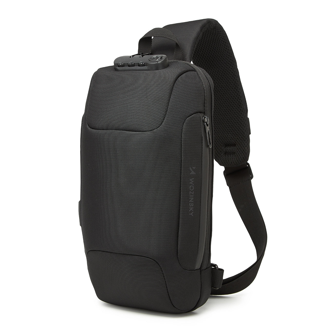 Wozinsky Premium vienos petnešos apsauginė miesto kuprinė su organizatoriumi ir USB - juoda -- Laptop Bags