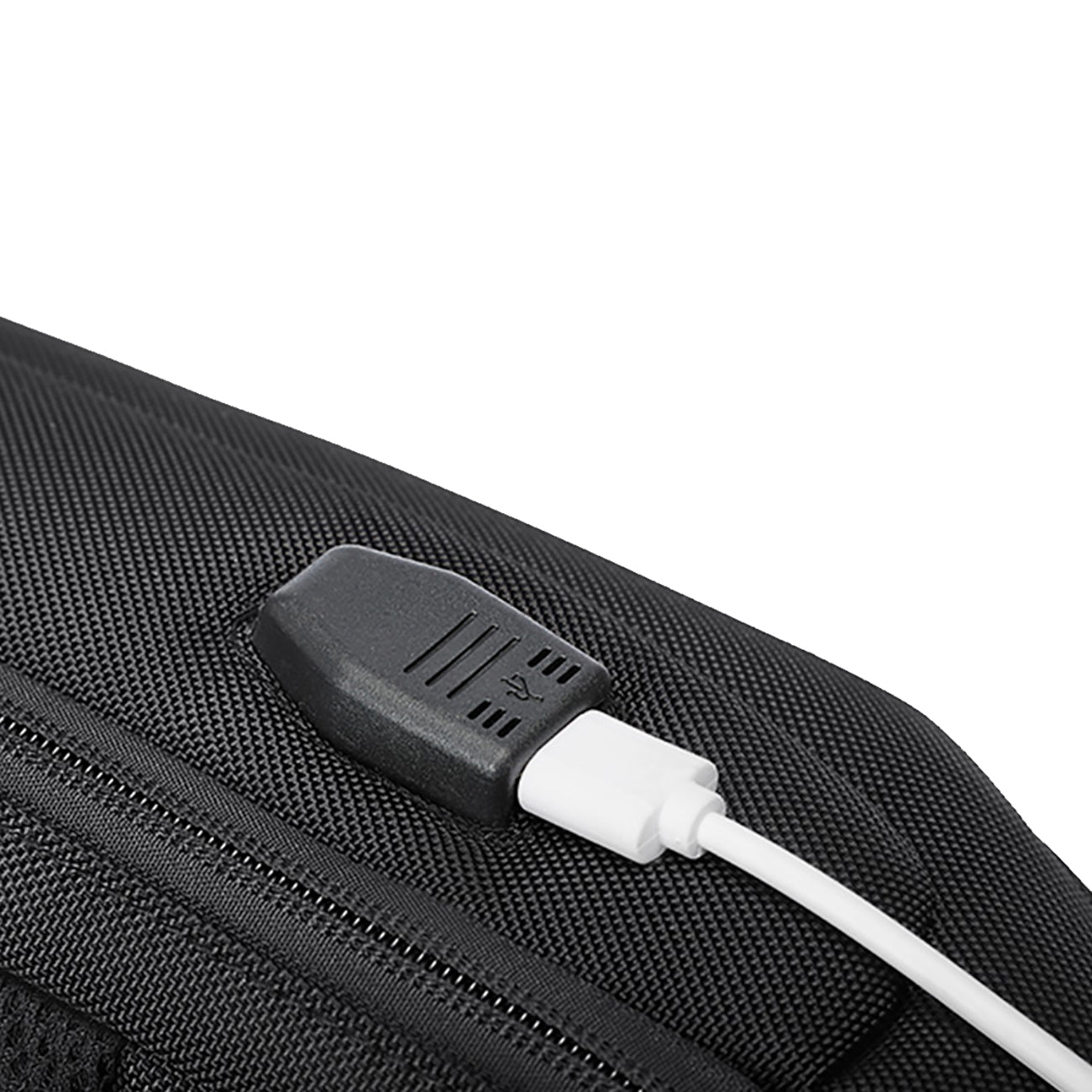 Wozinsky Premium vienos petnešos apsauginė miesto kuprinė su organizatoriumi ir USB - juoda -- Laptop Bags