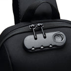Wozinsky Premium vienos petnešos apsauginė miesto kuprinė su organizatoriumi ir USB - juoda -- Laptop Bags