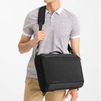 Wozinsky Premium 15.6'' nešiojamojo kompiuterio kuprinė/krepšys su dirželiu - juoda -- Laptop Bags