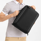 Wozinsky Premium 15.6'' nešiojamojo kompiuterio kuprinė/krepšys su dirželiu - juoda -- Laptop Bags