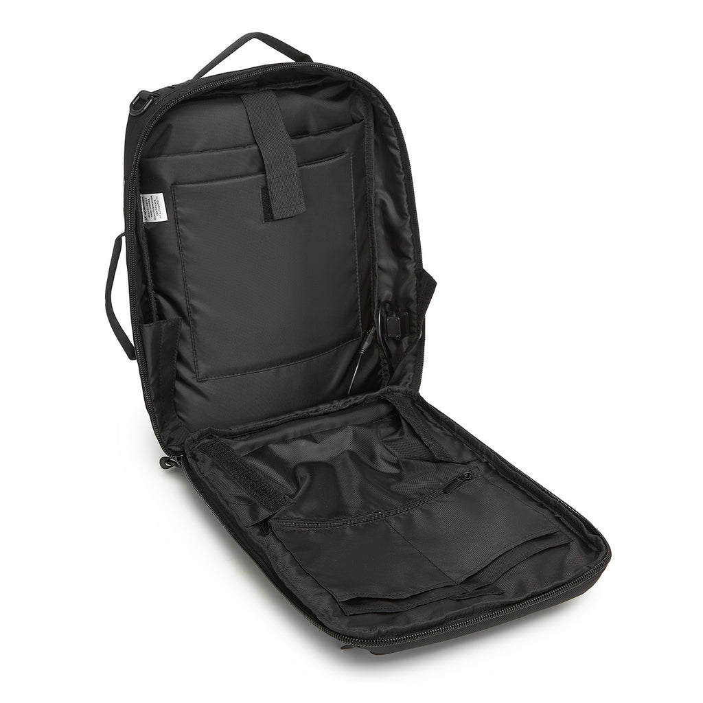 Wozinsky Premium 15.6'' nešiojamojo kompiuterio kuprinė/krepšys su dirželiu - juoda -- Laptop Bags