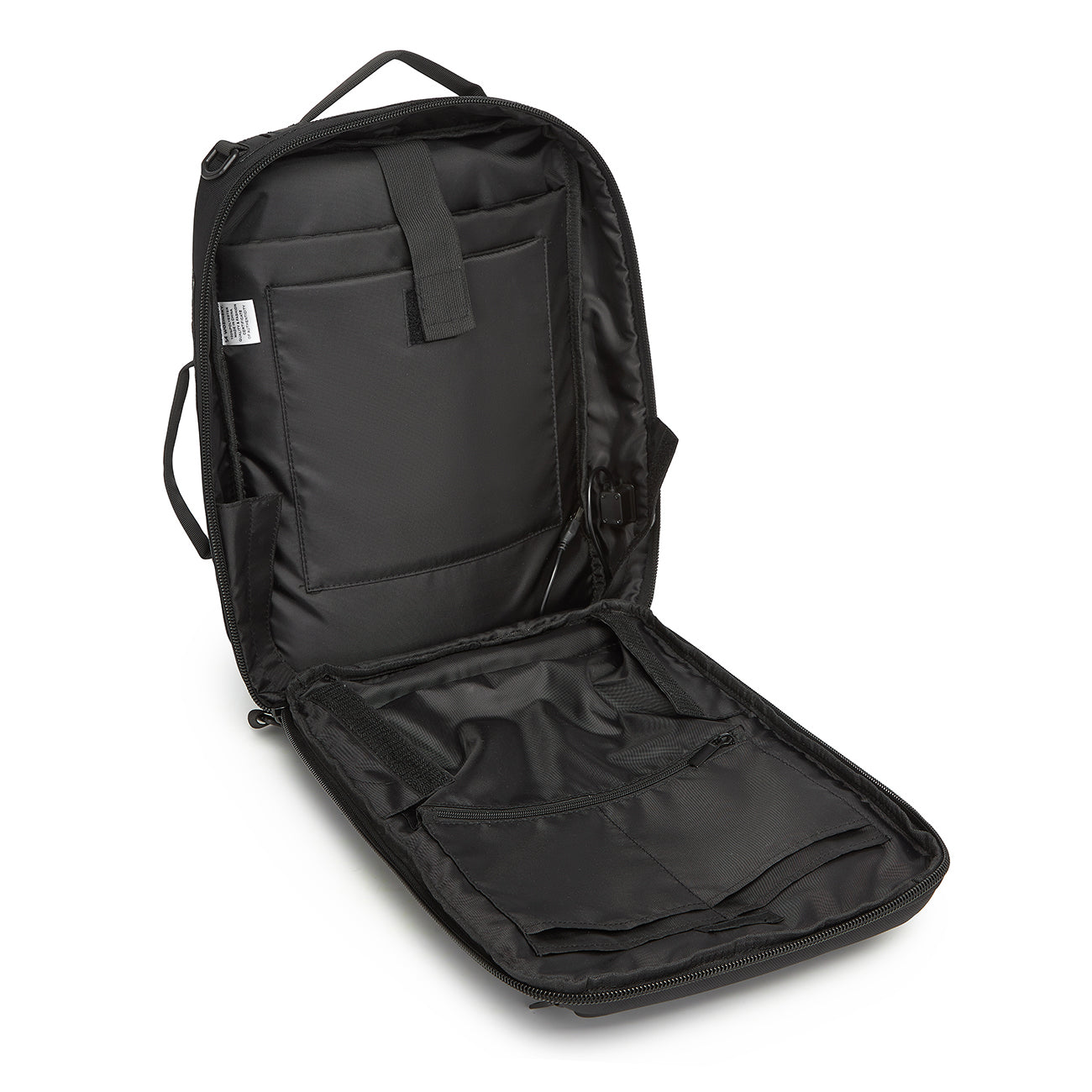 Wozinsky Premium 15.6'' nešiojamojo kompiuterio kuprinė/krepšys su dirželiu - juoda -- Laptop Bags