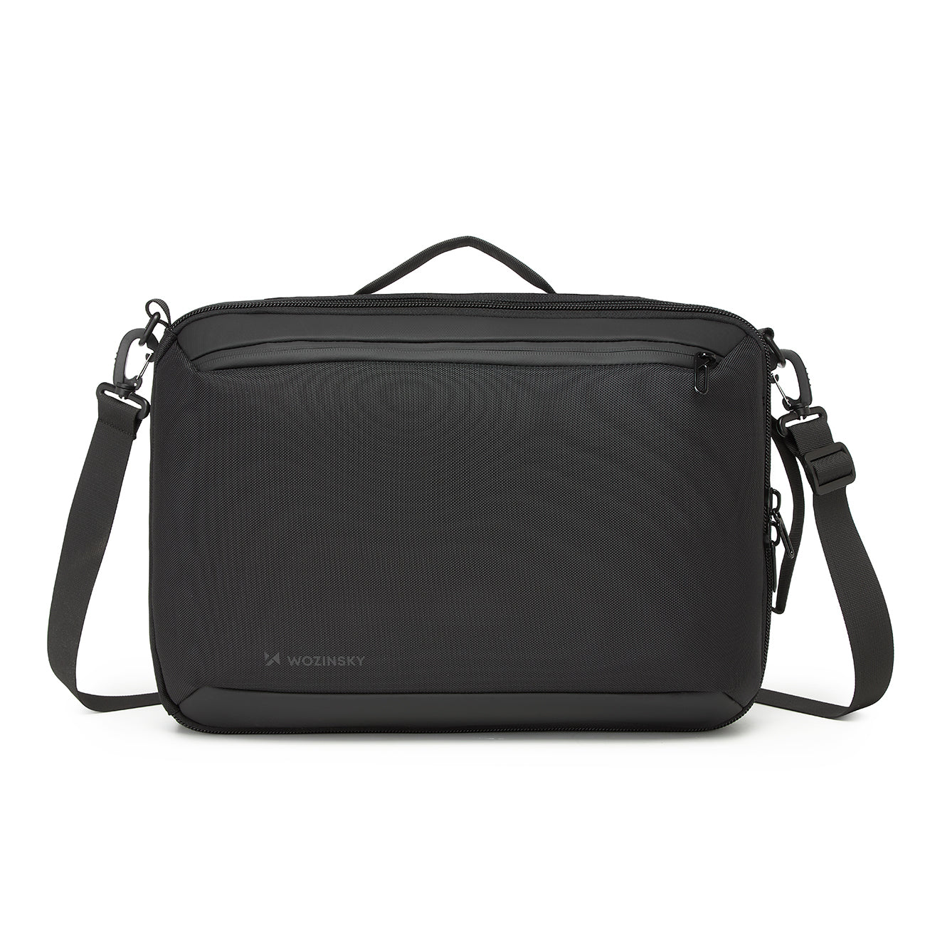 Wozinsky Premium 15.6'' nešiojamojo kompiuterio kuprinė/krepšys su dirželiu - juoda -- Laptop Bags