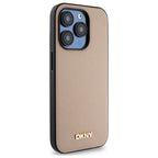 DKNY MagSafe dėklas iPhone 15 Pro – smėlio spalvos -- iPhone 15 Pro
