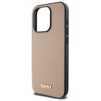 DKNY MagSafe dėklas iPhone 15 Pro – smėlio spalvos -- iPhone 15 Pro