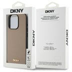 DKNY MagSafe dėklas iPhone 15 Pro – smėlio spalvos -- iPhone 15 Pro