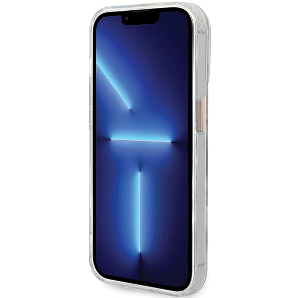 Guess Metal Outline MagSafe dėklas iPhone 15 Pro Max – auksinis