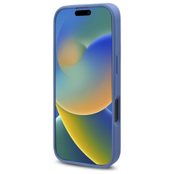 Guess 4G Flowers Print MagSafe dėklas iPhone 16 Pro Max – mėlynas -- iPhone 16 Pro Max