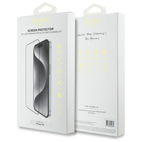 Guess grūdintas stiklas iPhone 16 (6,1") 2.5D