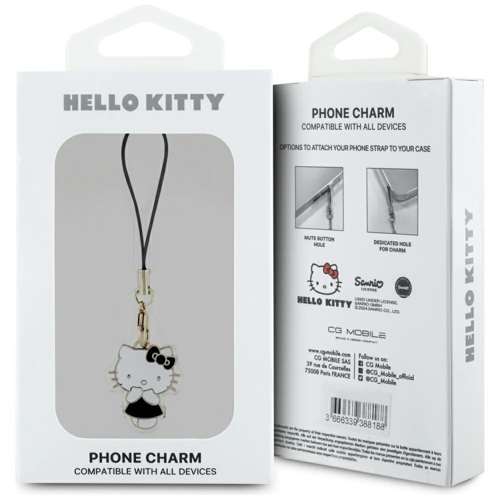 Hello Kitty Charm Kitty mielas pakabukas – juodas