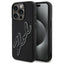 Karl Lagerfeld 3D Rubber Signature dėklas iPhone 15 Pro – juodas