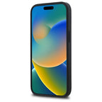 Karl Lagerfeld dėklas iPhone 15 – juodas (3D logotipas)