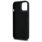 Karl Lagerfeld dėklas iPhone 15 – juodas (3D logotipas)