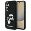 Karl Lagerfeld 3D Rubber Karl&Choupette dėklas Samsung Galaxy S24 FE – juodas