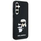 Karl Lagerfeld 3D Rubber Karl&Choupette dėklas Samsung Galaxy S24 FE – juodas