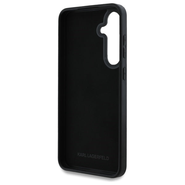 Karl Lagerfeld 3D Rubber Karl&Choupette dėklas Samsung Galaxy S24 FE – juodas