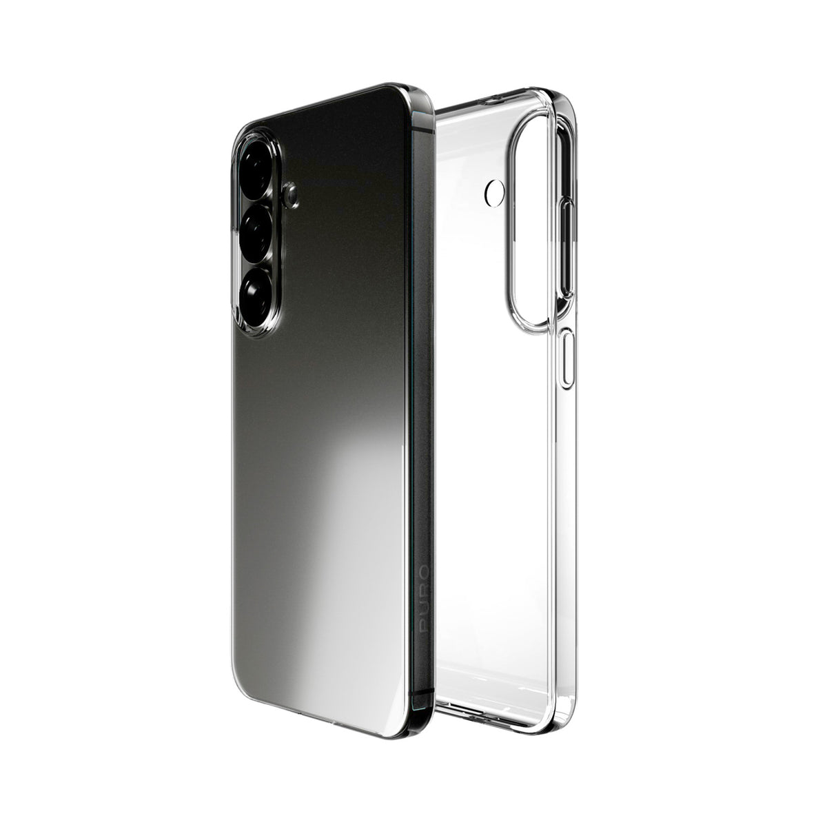 Silikoninis dėklas Puro 03 Nude, skirtas Samsung Galaxy S25 – skaidrus