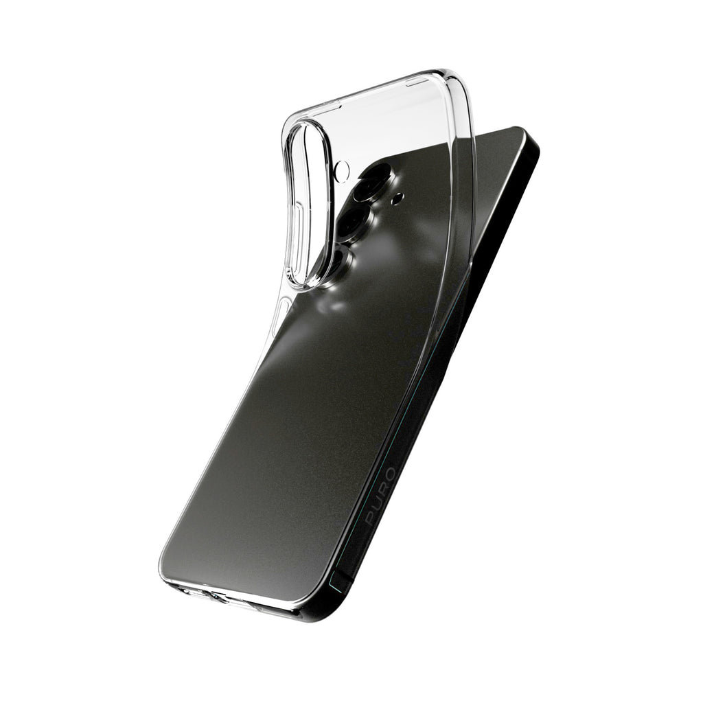 Silikoninis dėklas Puro 03 Nude, skirtas Samsung Galaxy S25 – skaidrus
