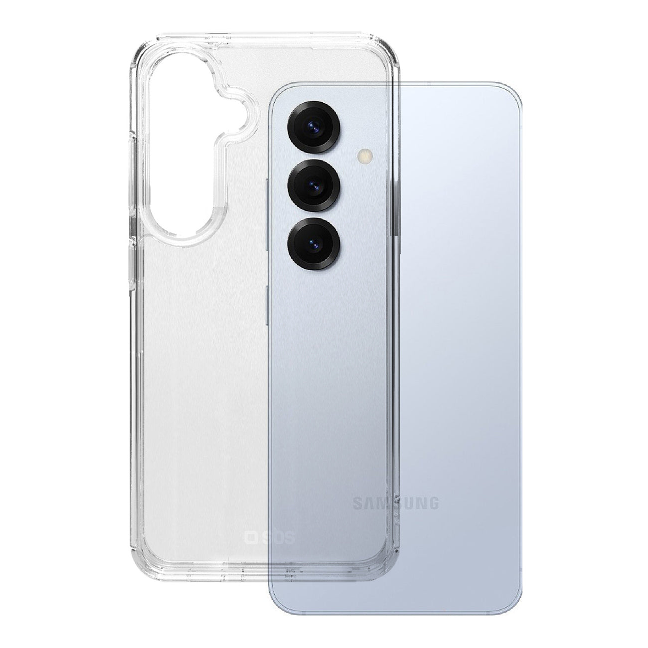 SBS D3O dėklas Samsung Galaxy S25 – skaidrus