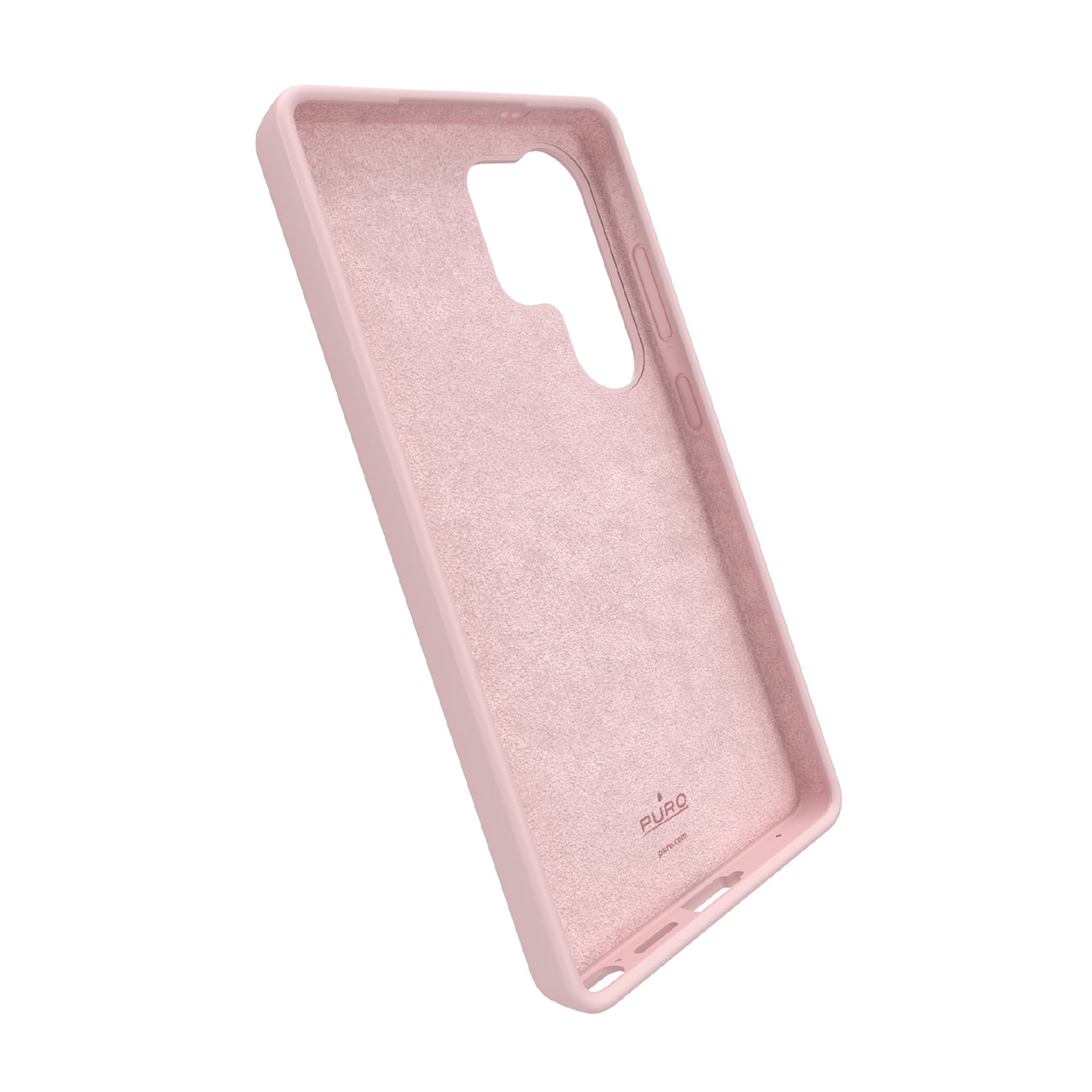Puro Icon silikoninis dėklas S25 Ultra – rožinis