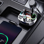 Dudao R2PRO+ siųstuvas su PD25W Bluetooth 5.3 RGB įkrovimo prievadais – juodas ir sidabrinis -- Audio Adapters