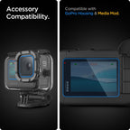 Spigen ekranų ir objektyvo apsaugų rinkinys GoPro Hero 9–12 -- Cell phone tempered glass