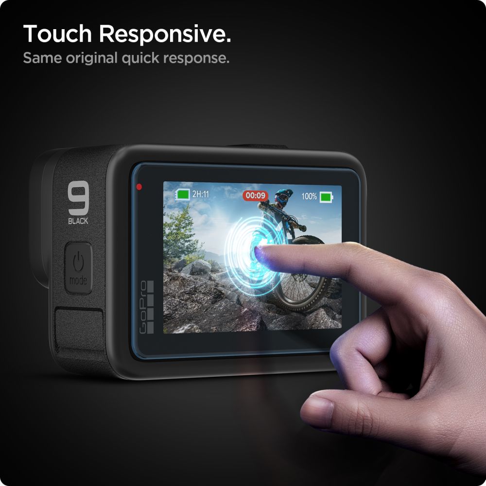 Spigen ekranų ir objektyvo apsaugų rinkinys GoPro Hero 9–12 -- Cell phone tempered glass