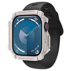 „Spigen“ tvirtas šarvų dirželis, skirtas Apple Watch 10 46 mm – smėlio spalvos