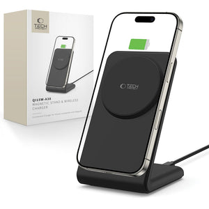 Tech-Protect QI15W-A38 MagSafe belaidis įkroviklis - juodas -- Cell phone chargers