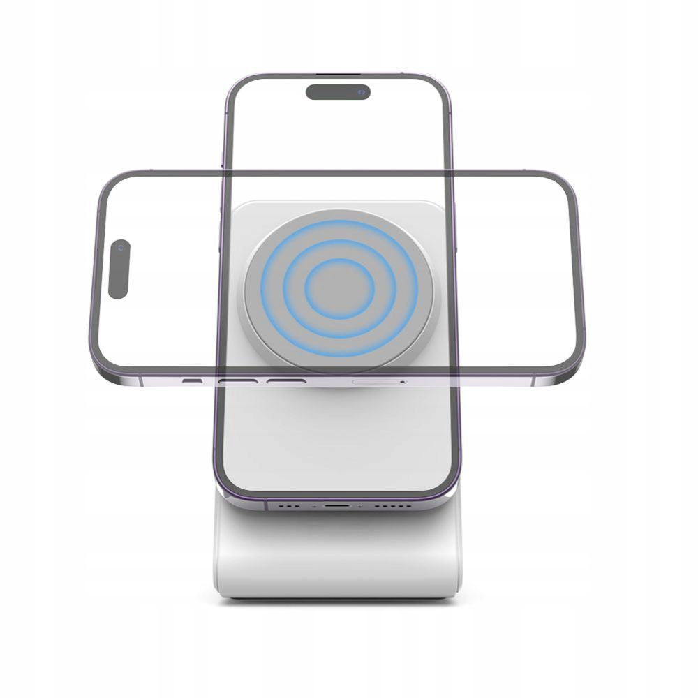 Tech-Protect QI15W-A38 MagSafe belaidis įkroviklis - baltas -- Cell phone chargers