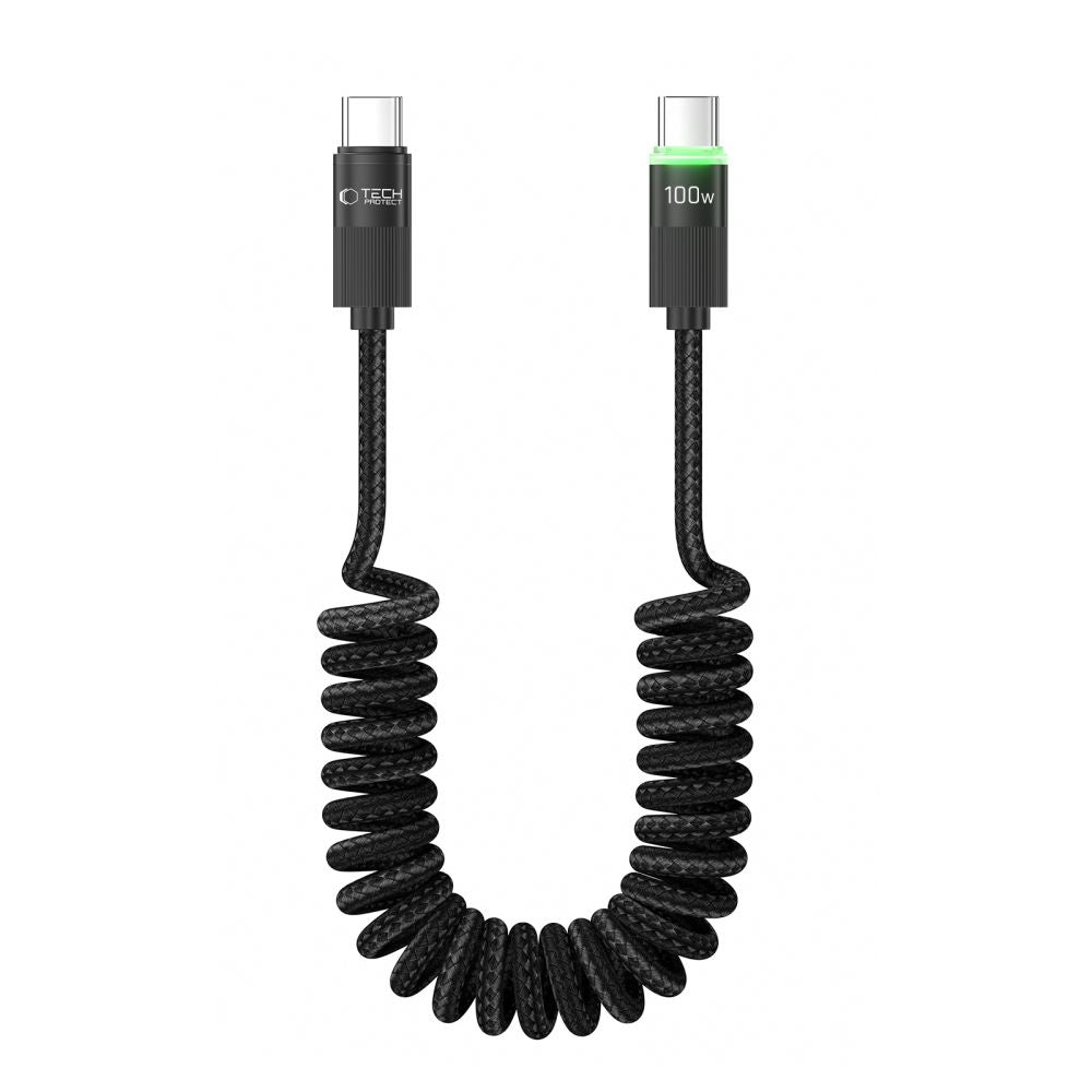 Tech-Protect UB20T Ultraboost USB Type-C laidas PD100W/5A 180cm - juodas -- Cell phone cables