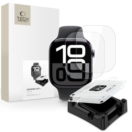 Tech-Protect Supreme Hydrogel Film rinkinys 2-pack, skirtas Apple Watch 10 42 mm - skaidrus -- Apple Watch 10