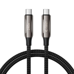 Tech-Protect UB10T Ultraboost USB-C laidas PD240W/QC4.0 100cm - juodas -- Cell phone cables