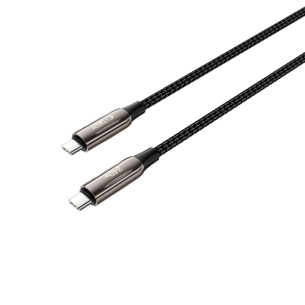Tech-Protect UB10T Ultraboost USB-C laidas PD240W/QC4.0 100cm - juodas -- Cell phone cables