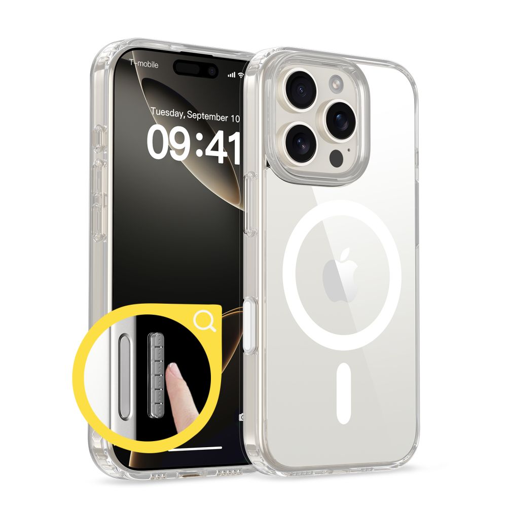 Tech-Protect Flexair MagSafe dėklas iPhone 16 Pro – skaidrus -- iPhone 16 Pro