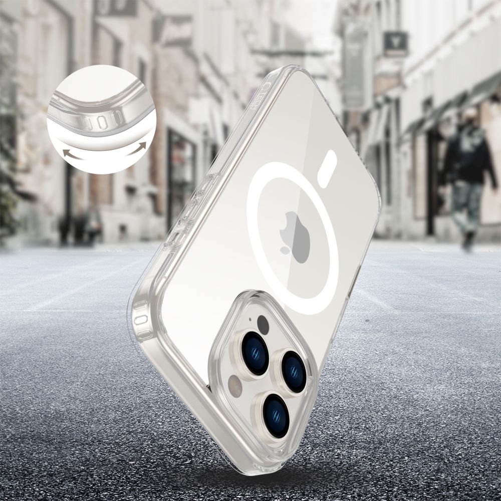 Tech-Protect Flexair MagSafe dėklas iPhone 16 Pro – skaidrus -- iPhone 16 Pro