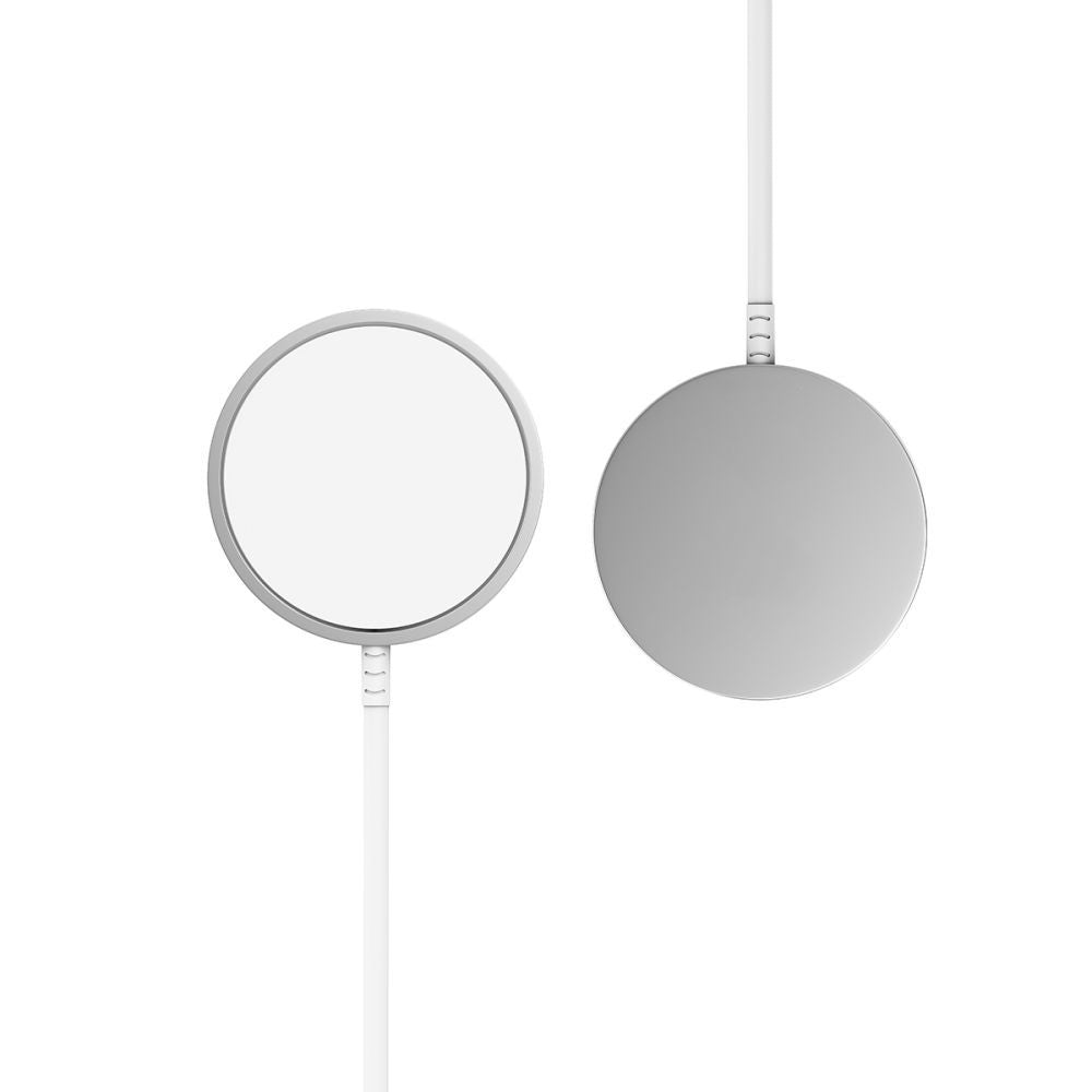Tech-Protect QI15W-A44 magnetinis belaidis įkroviklis su MagSafe - baltas -- Cell phone chargers
