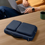 15-16 Tech-Protect Defender Bag Nešiojamojo Kompiuterio Krepšys - Mėlynas -- Laptop Bags