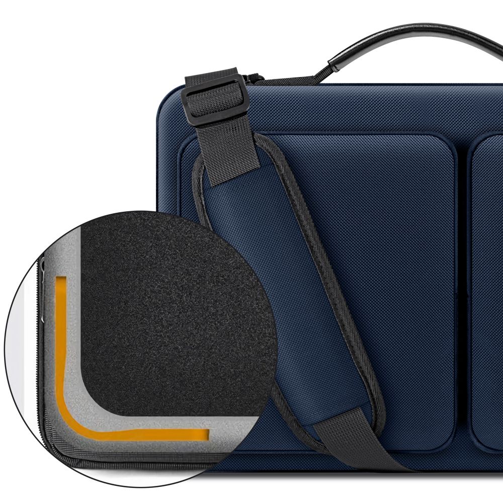 15-16 Tech-Protect Defender Bag Nešiojamojo Kompiuterio Krepšys - Mėlynas -- Laptop Bags