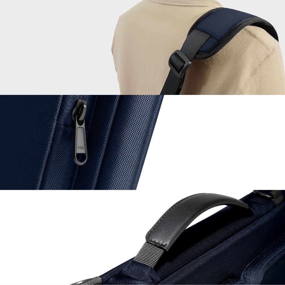 15-16 Tech-Protect Defender Bag Nešiojamojo Kompiuterio Krepšys - Mėlynas -- Laptop Bags