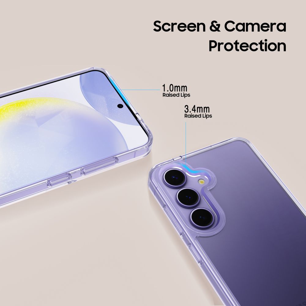 Tech-Protect Flexair Hybrid dėklas Samsung Galaxy S25 – skaidrus -- Samsung Galaxy S25