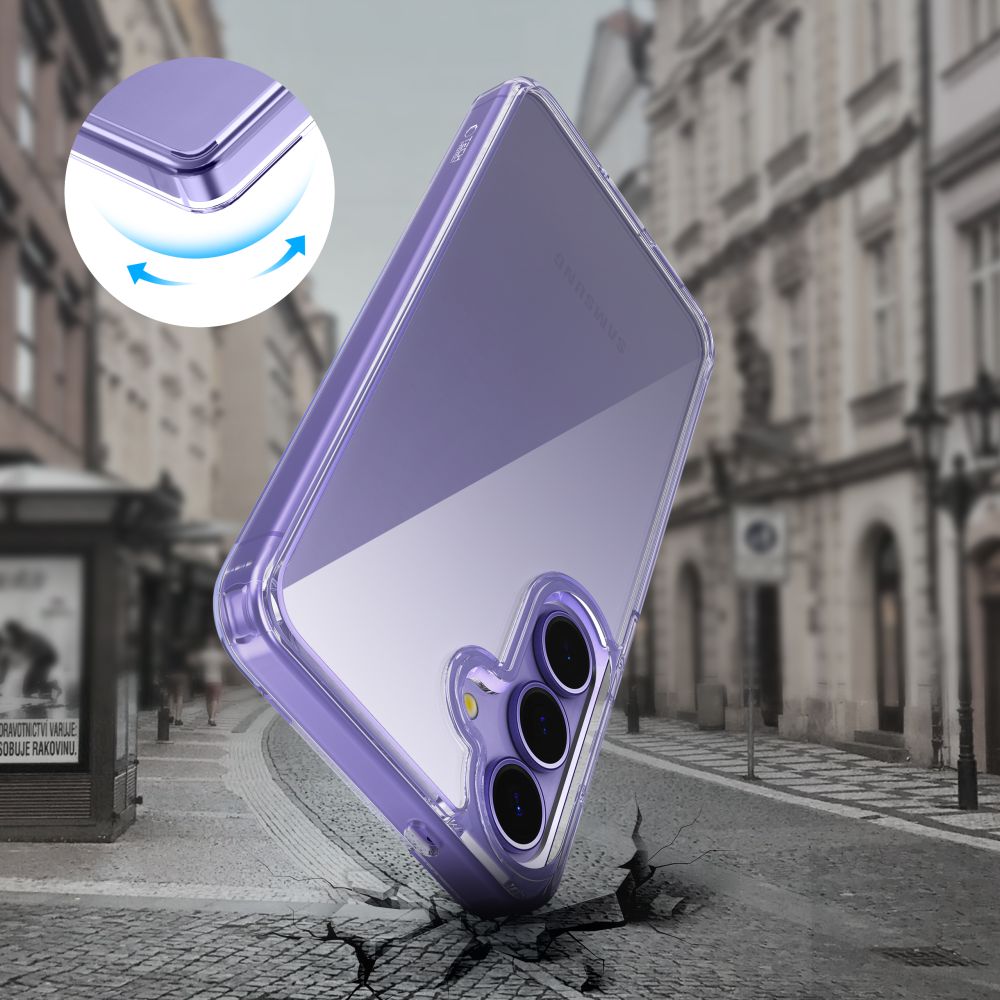 Tech-Protect Flexair Hybrid dėklas Samsung Galaxy S25 – skaidrus -- Samsung Galaxy S25
